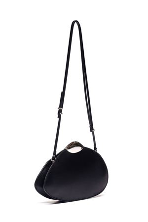 Black calf leather Belle de Jour shoulder bag BENEDETTA BRUZZICHES | FW24089052